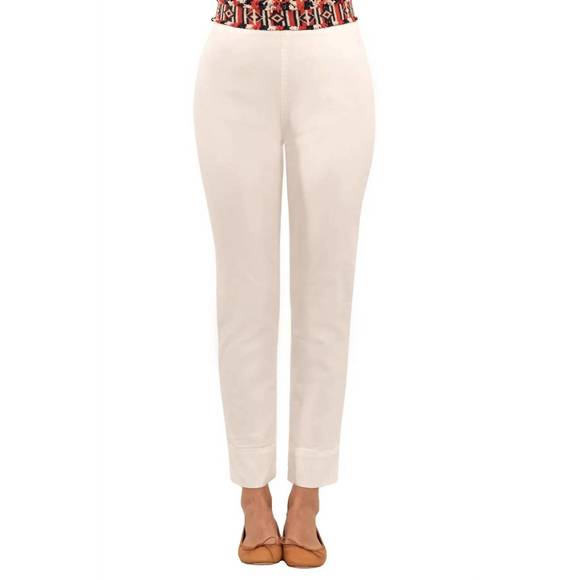 NEW GRETCHEN SCOTT denim pull on pants in white